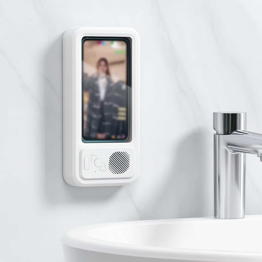 Soporte impermeable con altavoz Bluetooth
